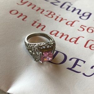 New Pink Filgree Ring